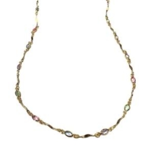 Choker Pedras Zirconias Multicor