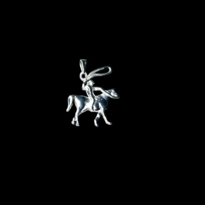 Pingente Cavalo C/Cowboy