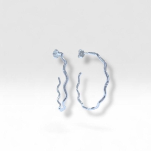 Argola Zig Zag G Fio Liso