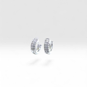 Brinco Click P 2 Fileiras Cravejadas