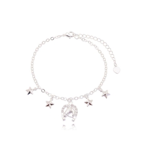 Pulseira Estrelas c/Pingente Ferradura