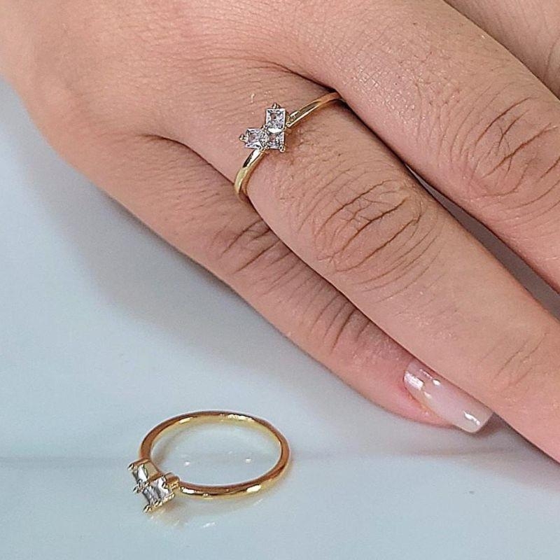 Anel Coração Zirconia