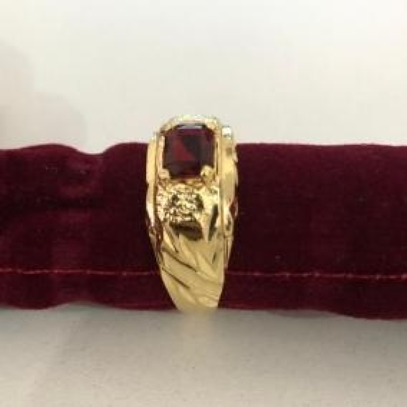 Anel Masculino Pedra Trabalhado