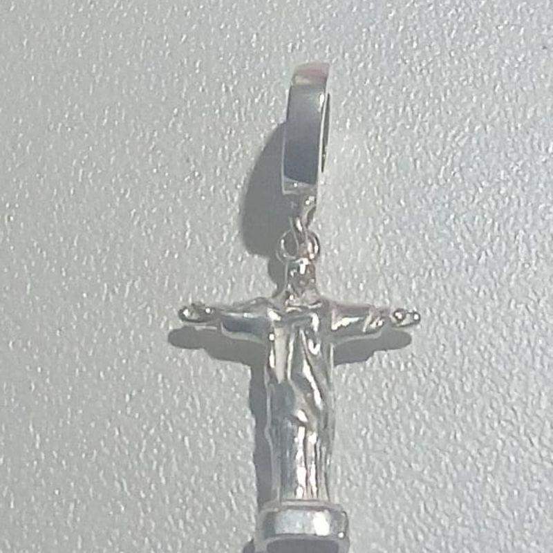 Berloque Prata Cristo Redentor