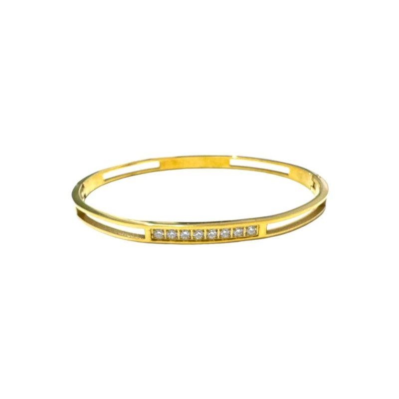 Bracelete Fio Duplo C/ Strass