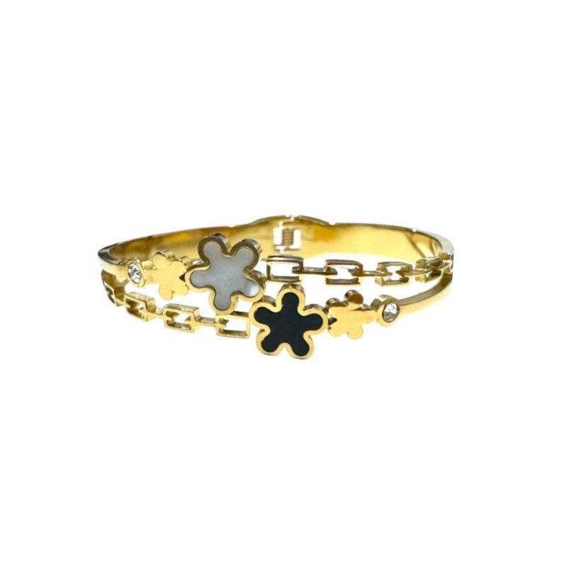 Bracelete Flores C/ Modelo Tijolinho