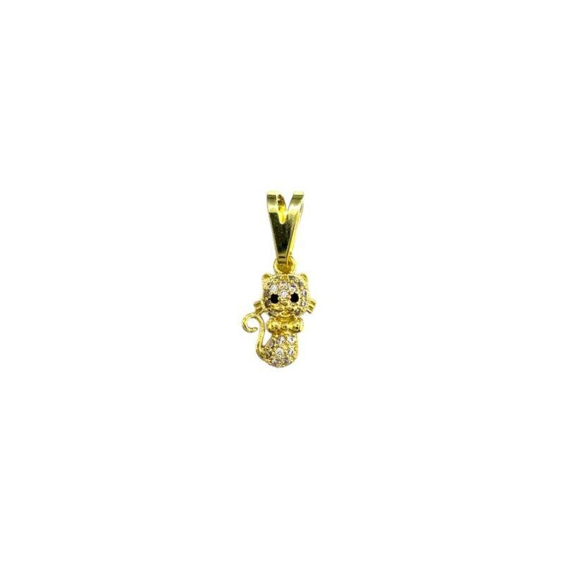 Pingente Gatinho Cravejado