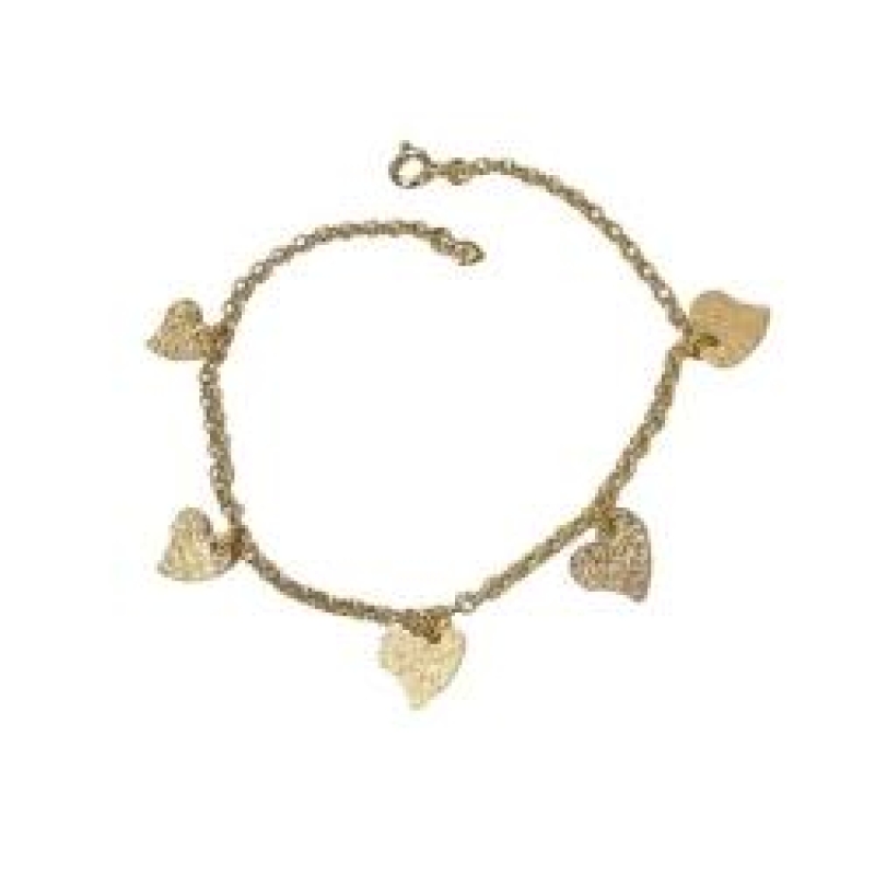 Pulseira 5 Corações Trabalhado