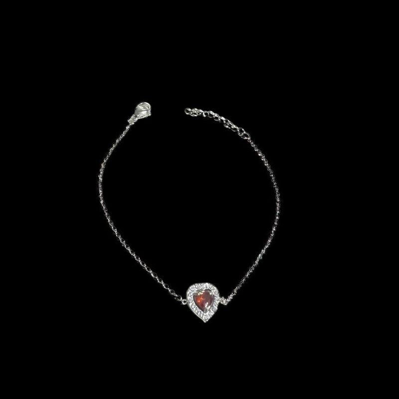 Pulseira Coração Crajevado /Vermelho