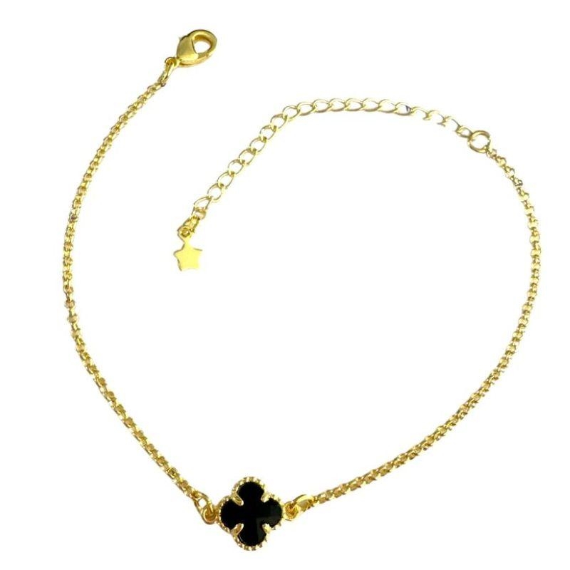 Pulseira Trevo Preto