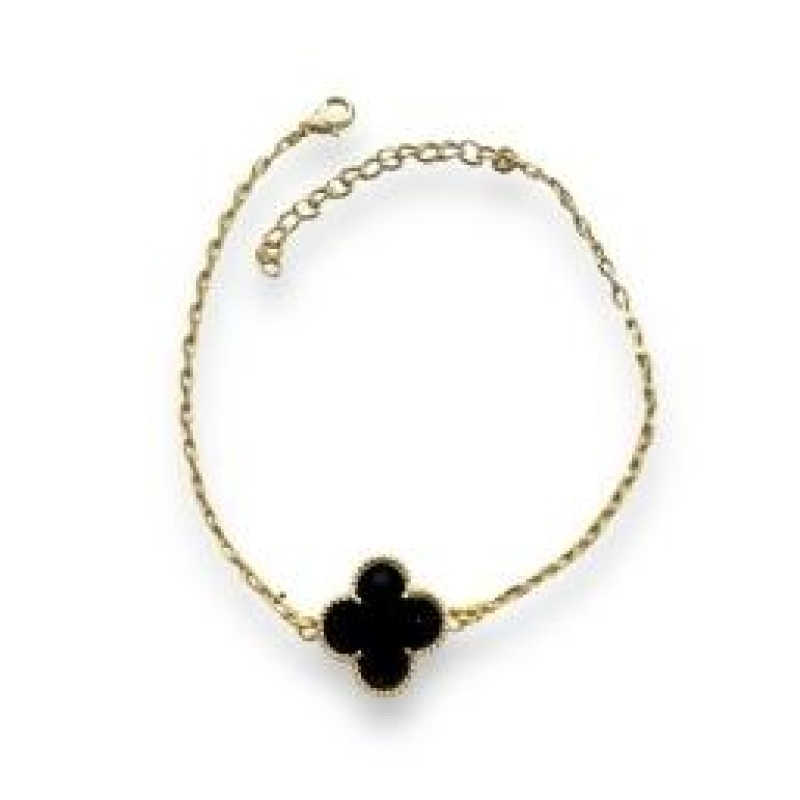 Pulseira Trevo Preto/Verde e vermelho