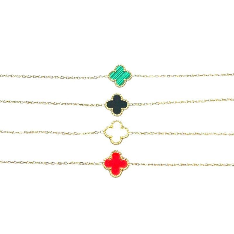Pulseira Vintage Trevo Multicor