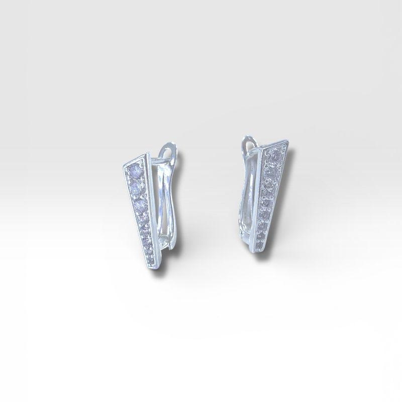 Brinco Click Moderno Cravejado