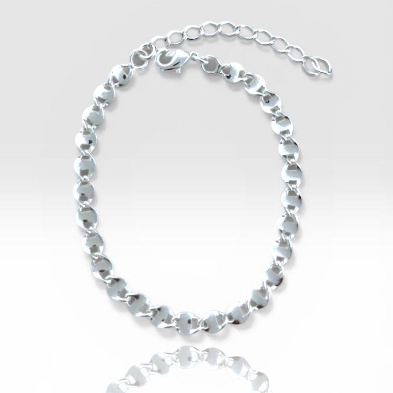 Pulseira Chapa Entrelaçada Vazada