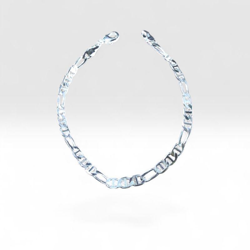Pulseira Masculina Oval Detalhada