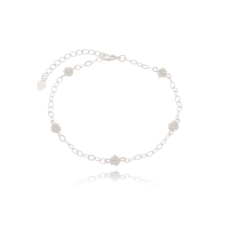 Pulseira Elo c/Bolinhas Detalhadas