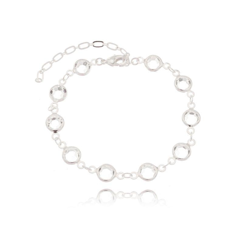Pulseira Elo C/ Pedras Zircônias