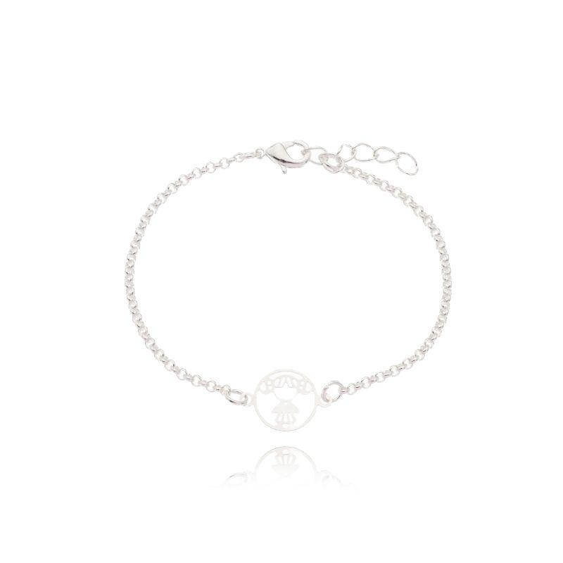 Pulseira Infantil Elo Circulo C/ Menina