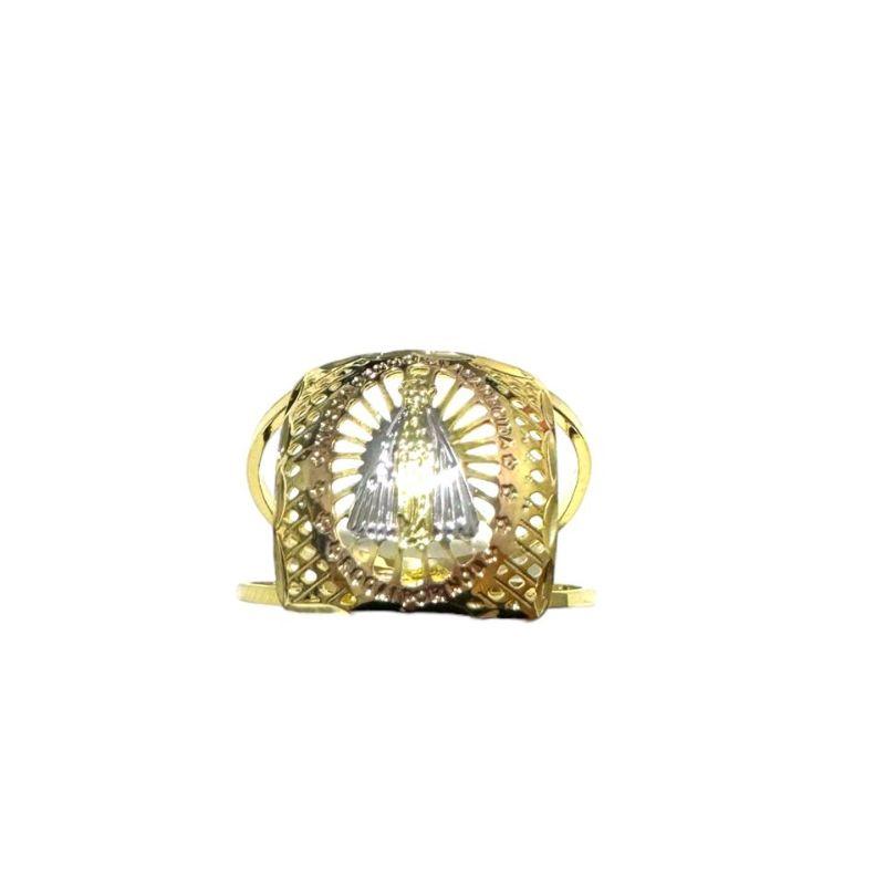 Anel Replica Chapa Vazada Nossa Senhora