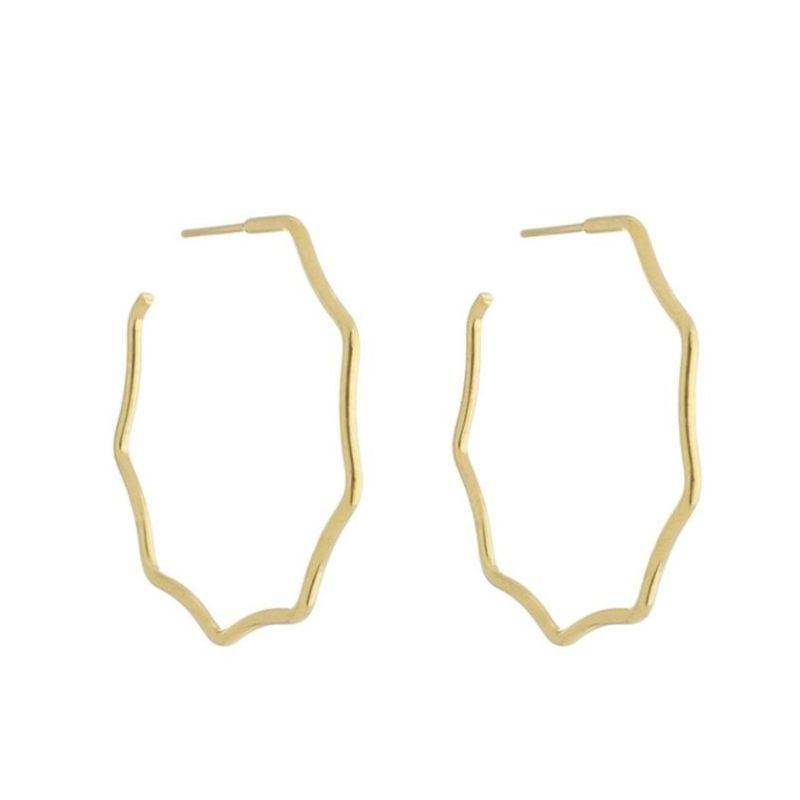 Argola G Chapa Fio Zig Zag