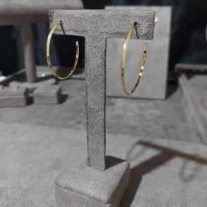 Argola Redonda Fio Triangular G