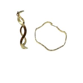 Argola Redonda zig Zag G