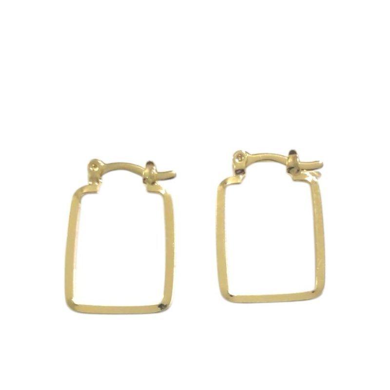 Argola retangular fecho Italiano G