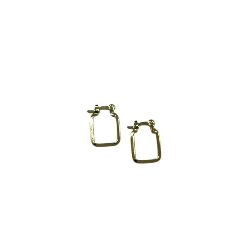Argola retangular fecho Italiano P