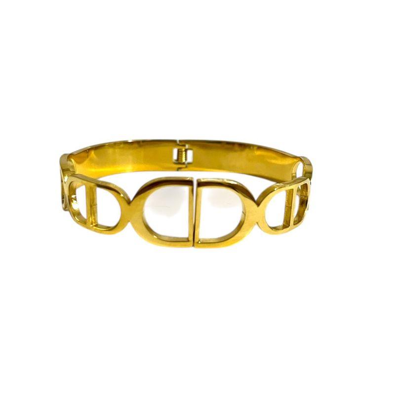 Bracelete Detalhes Laterais Geometricos