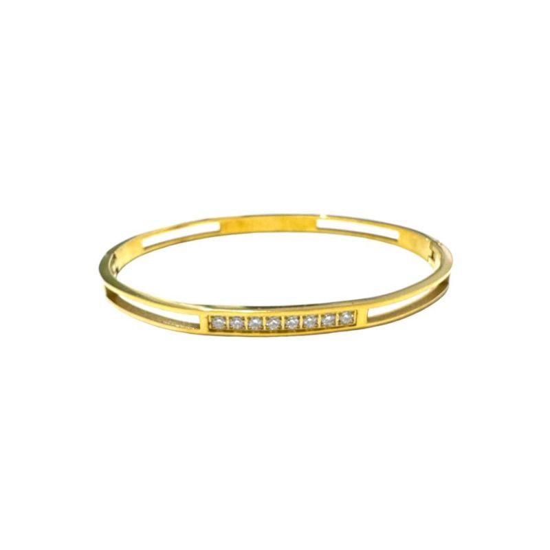 Bracelete Fio Duplo C/ Strass