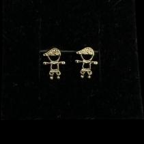 Brinco Fixo Menino Vazado