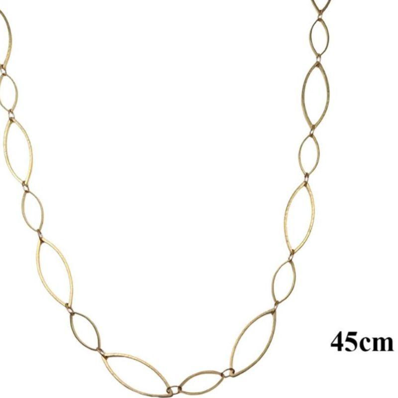 Corrente Feminina 45 Cm Elo Losango G e P
