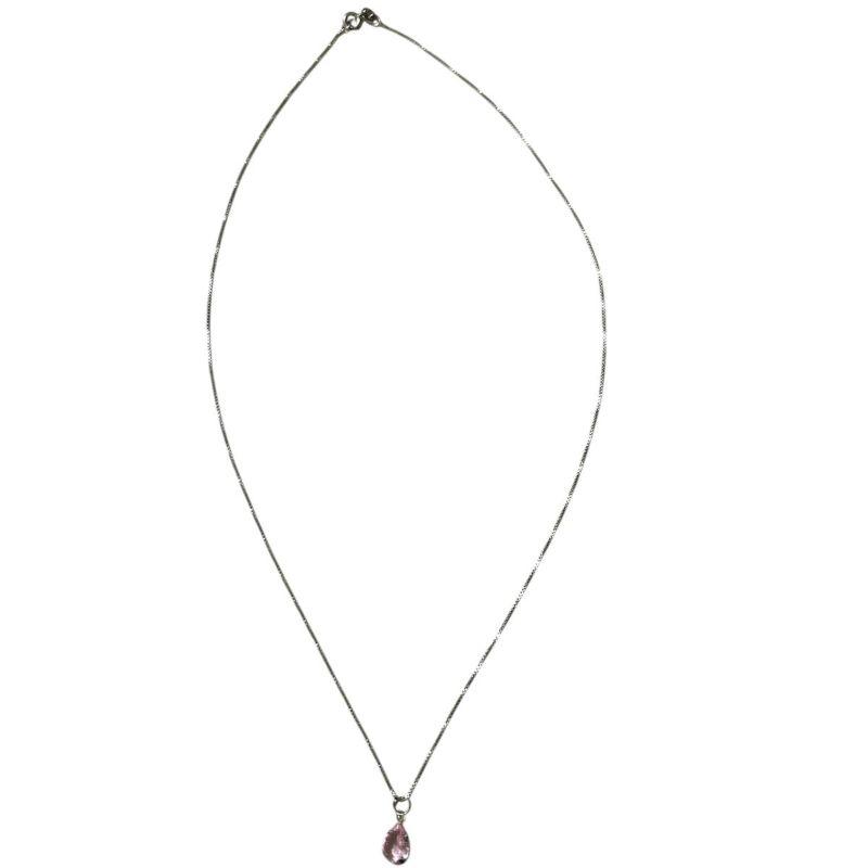Corrente Veneziana Feminina c/Pingente Zirconia Gota