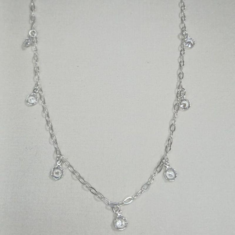 Corrente Zirconia Branca 45C