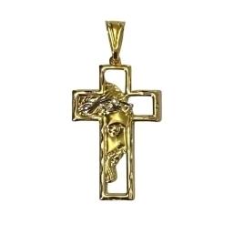 Pingente Cruz G C/ Imagem De Jesus
