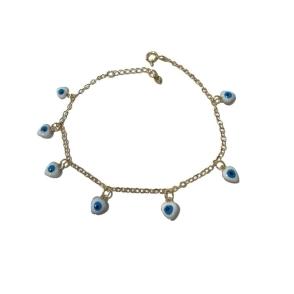 Pulseira 7 Olho Grego Pendurado