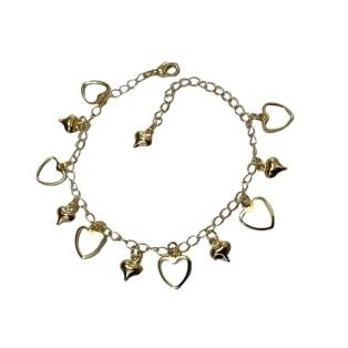 Pulseira Coração Vazado e Fechado