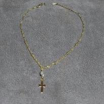 Tornozeleira Bolinha 1 Zircônias e Cruz