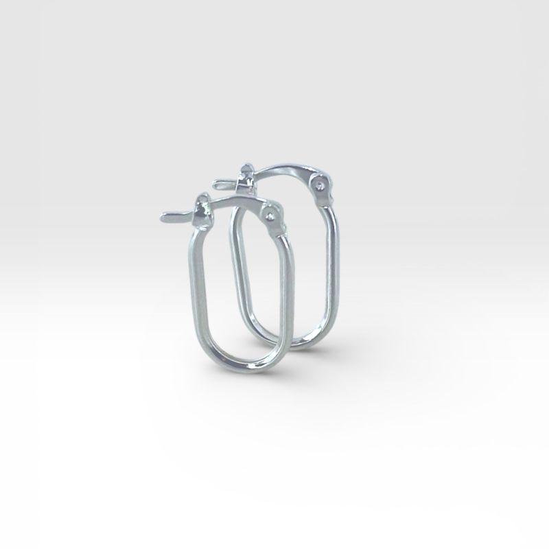 Argola Oval fecho Italiano P