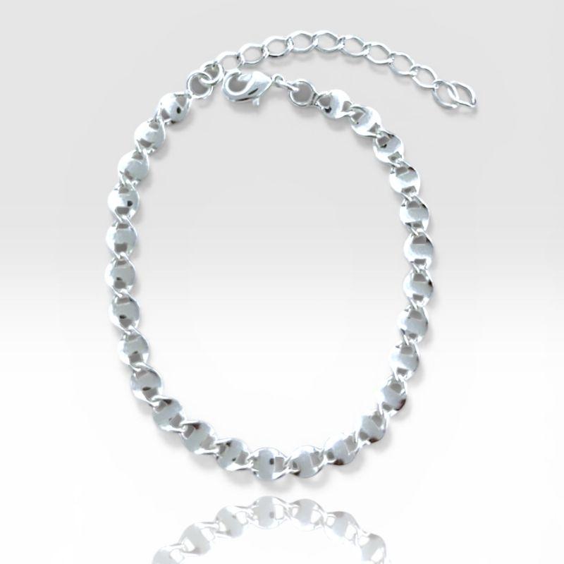 Pulseira Chapa Entrelaçada Vazada
