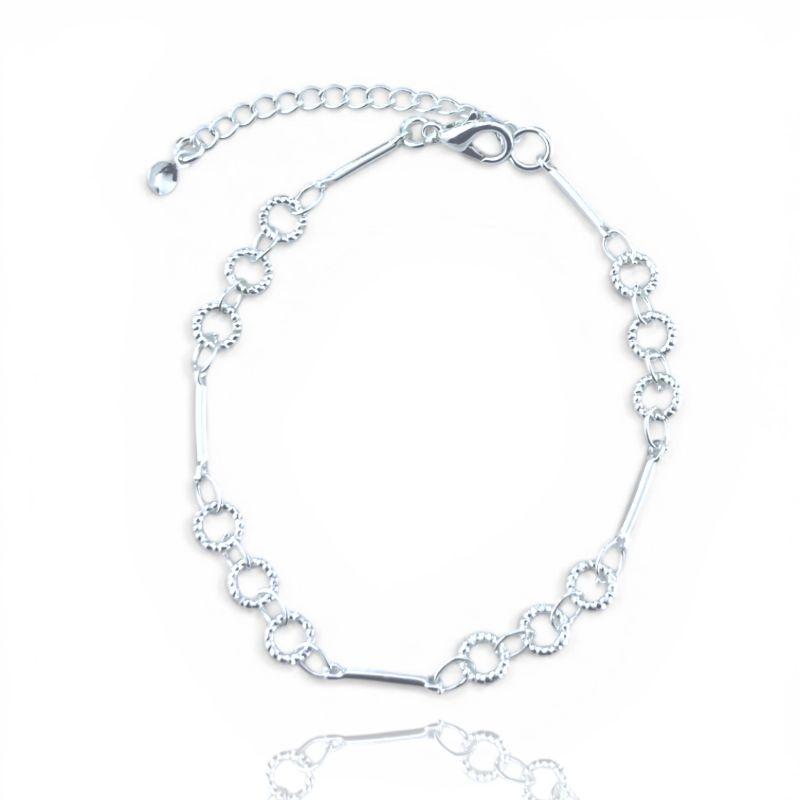 Pulseira Fio com 3 Circulos Vazados