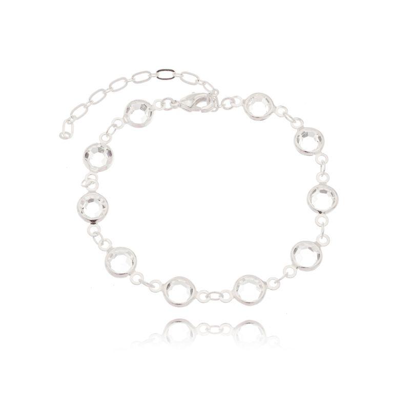 Pulseira Elo C/ Pedras Zircônias