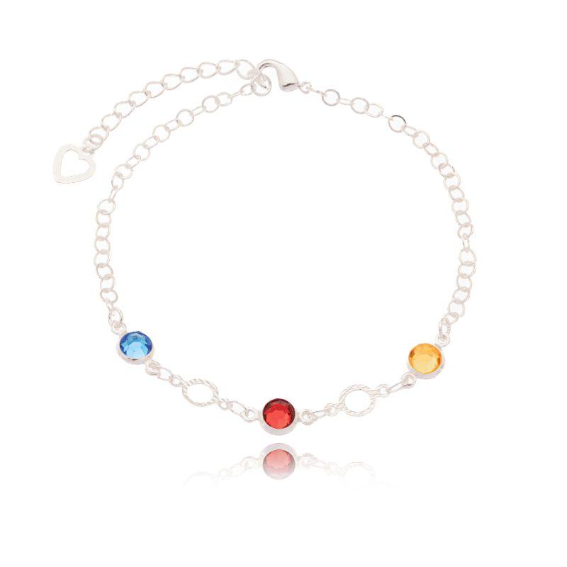 Pulseira Elo Ponto De Luz /Multicor