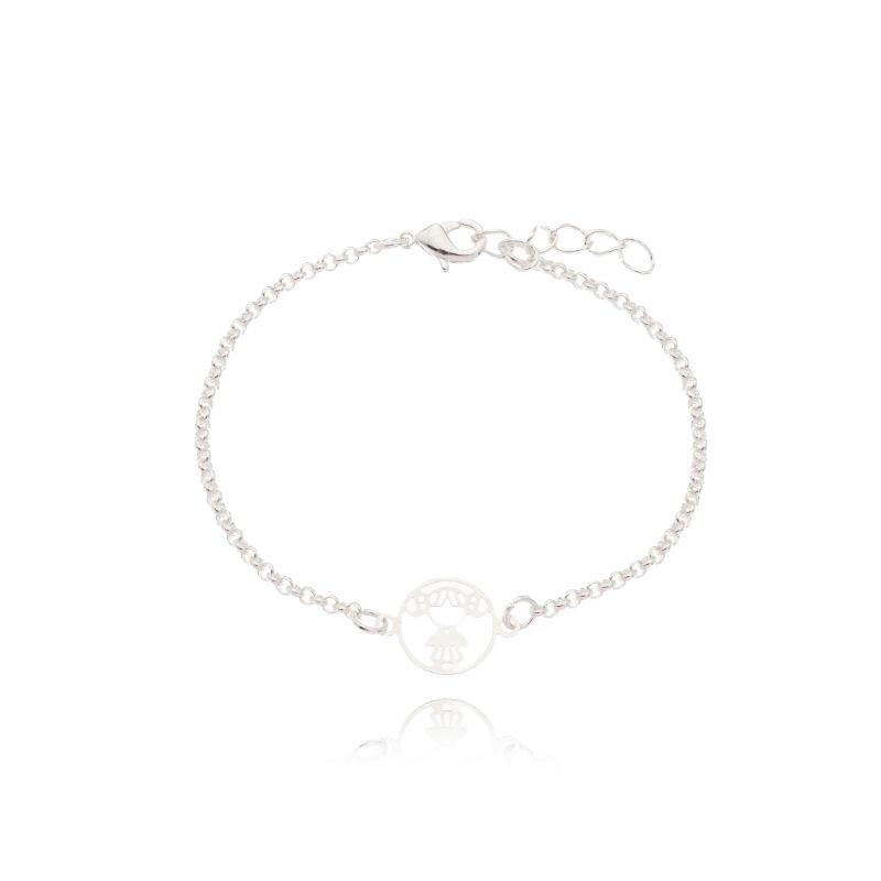 Pulseira Infantil Elo Circulo C/ Menina