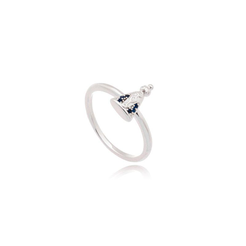 Anel N.S.A c/ Zirconia Azul