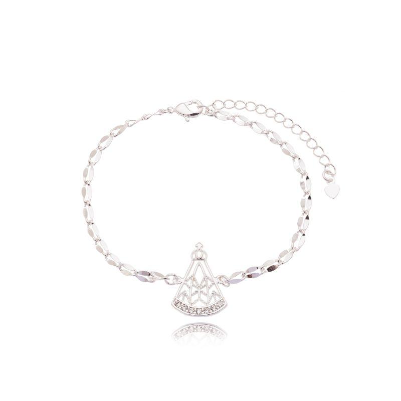 Pulseira Piastrini c/ Pingente N.S.A Detalhada
