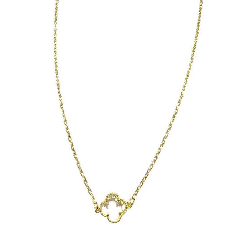 Corrente Vintage Trevo Cristal